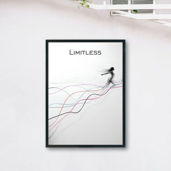 Image of a woman contemplating paths in a wall frame, symbolizing female empowerment and personal growth against societal challenges.